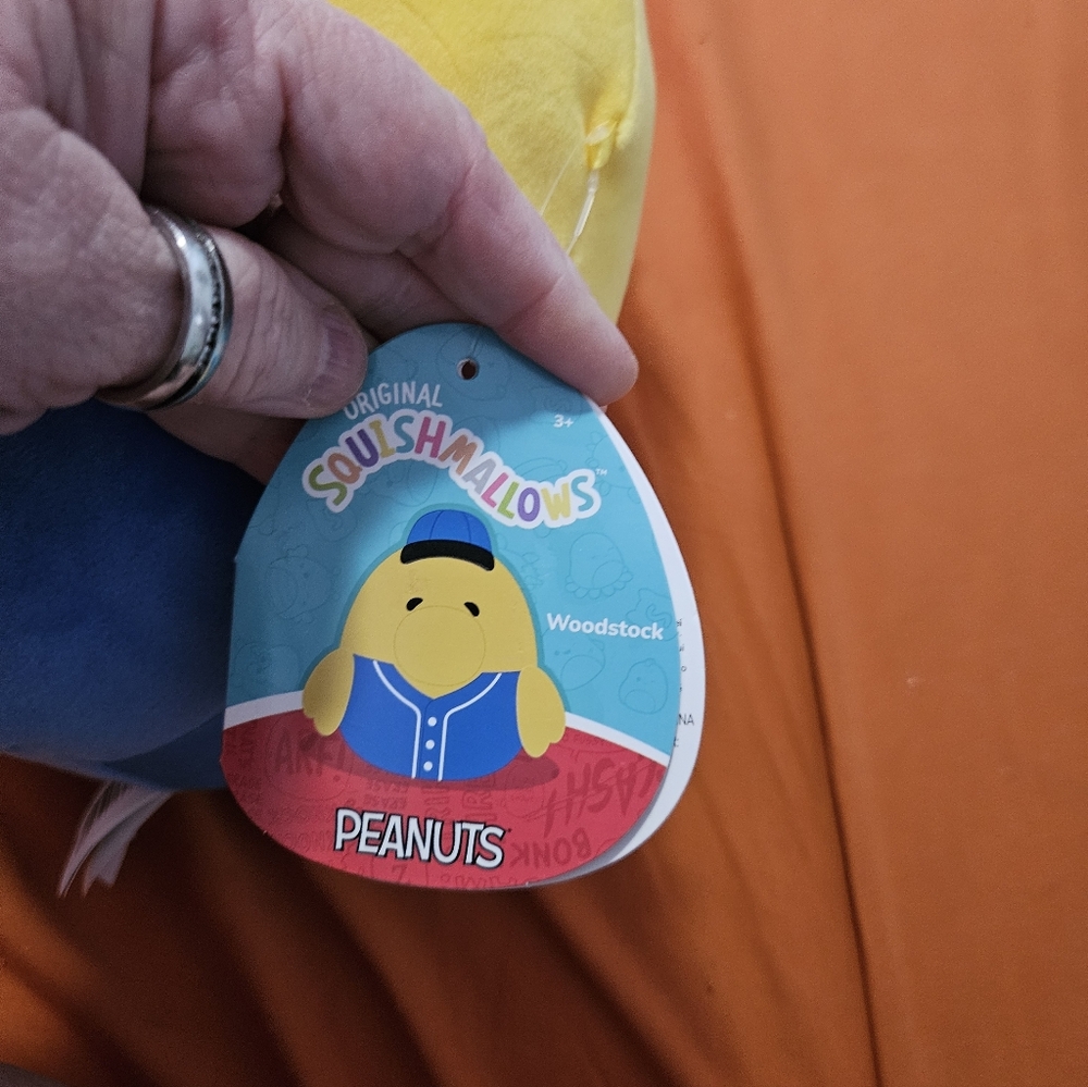 NWT Peanuts Woodstock Baseball Squishmallow - Picture 2 of 3